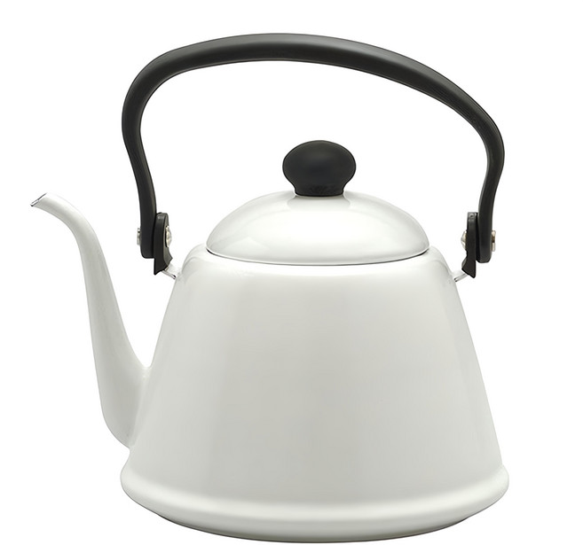 Noda Horo 野田琺瑯 日本製琺瑯茶壺, 白色, 2L, 1個