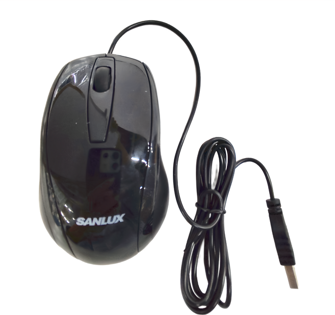 SANLUX 台灣三洋 Wired 光學滑鼠 黑色 800 DPI SYMS-M1