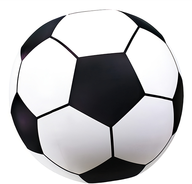 巨大充氣球 100cm, 足球, 1個