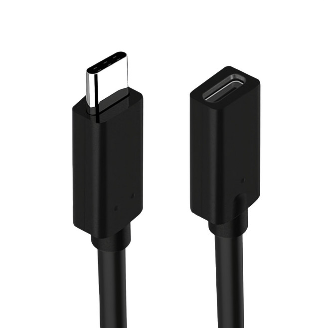 MAX+ Type-C 公對母充電傳輸延長線 0.2M PVC材質 保護設備接口 延長設備傳輸距離 10Gbps高速傳輸, 1條