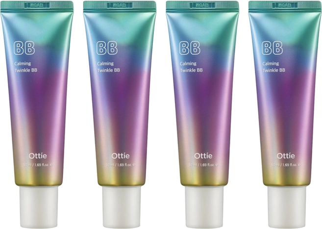 Ottie 極光柔焦遮瑕BB霜 明亮持久 遮蓋力強, 50ml, 4條