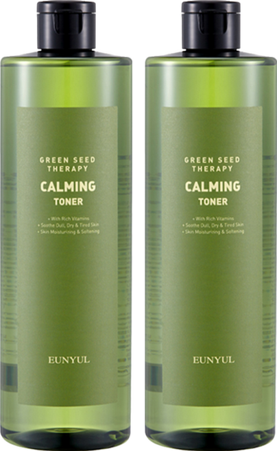 eunyul 綠茶籽舒緩化妝水, 500ml, 2瓶