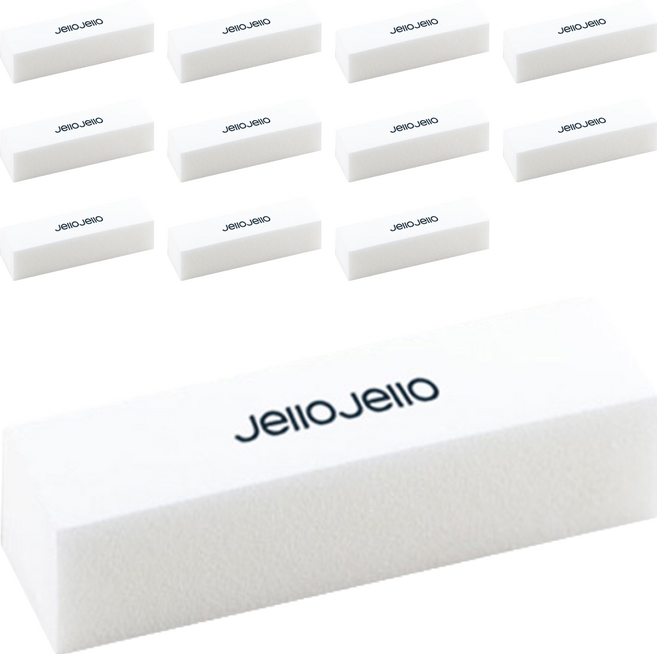 Jello Jello 美甲磨棒, 白色, 12個