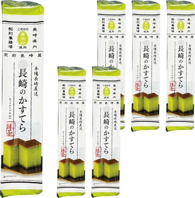 福壽屋本舖 長崎蛋糕 抹茶, 270g, 6包