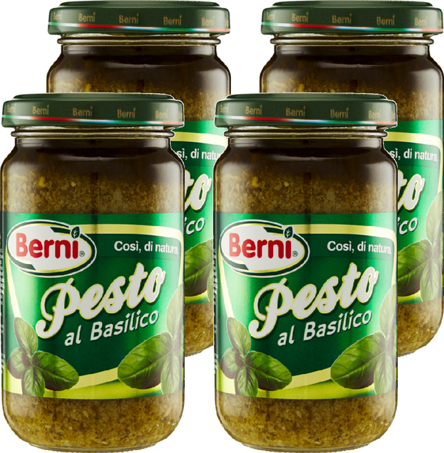 Berni 義大利羅勒青醬, 195g, 4罐