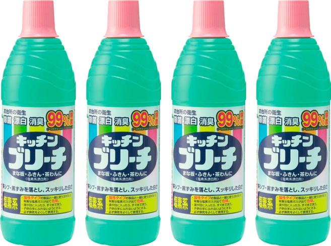 Mitsuei 廚房家用漂白水, 600ml, 4瓶