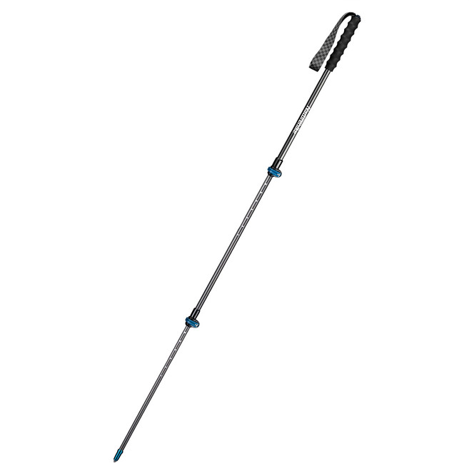 Naturehike 挪客 初雪EXT2超輕碳纖維外鎖登山杖 S010-T, 1支, 海洋藍