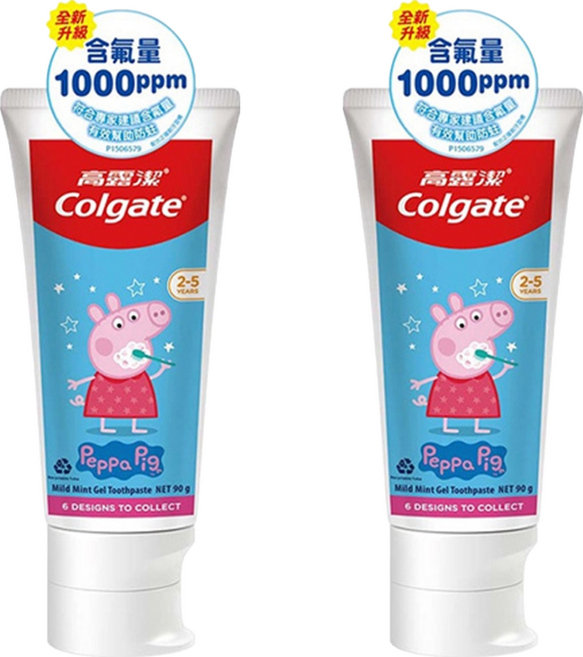 Colgate 高露潔 兒童牙膏 含氟健齒凝露 款式隨機, 90g, 2條