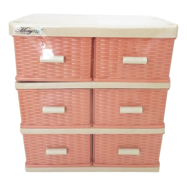 MORY 茂盛 藤木660收納盒, 1個, 粉色