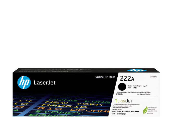 hp 惠普 222A黑色原廠碳粉匣 W2220A, 黑色, 1個