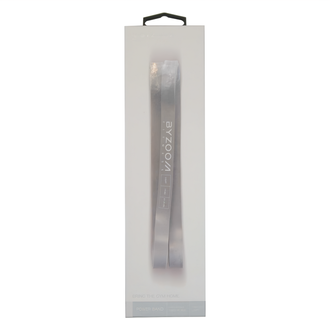 BYZOOM FITNESS 高效環狀彈力帶 輕量, 灰色, 1盒