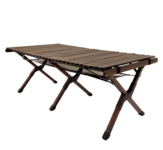 Forest Outdoor 群森戶外 櫸木蛋捲桌, 深棕色, 1個