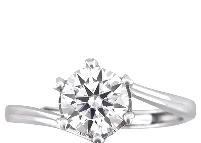 MARIGOLD 美爾朵 命中註定6爪莫桑鑽戒指 925純銀