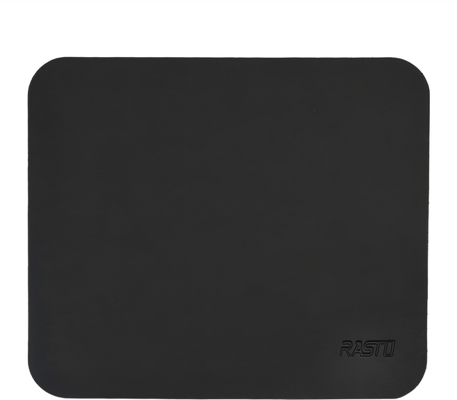 RASTO RMP2 北歐皮革滑鼠墊 R-PCB002 25 x 21 x 0.2cm, 黑色, 1個