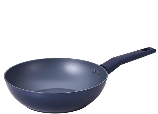 KITCHEN FLOWER Cookin IH 電磁爐用木柄炒鍋, 28cm, 1個