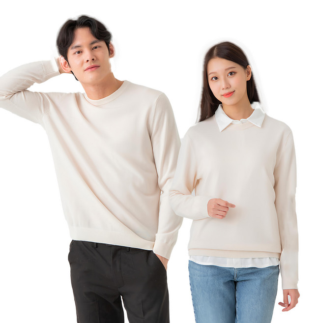 CARET 男士SFM100%羊毛圓領毛衣