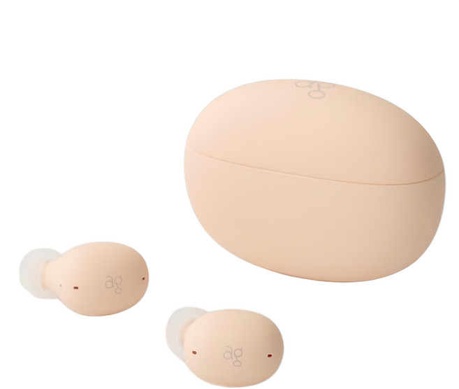 日本 ag UZURA Wireless 主動降噪 入耳式 無線耳機 自然環境音模式 白桃色 AG-UZURA