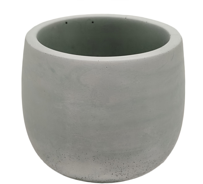 中圓底水泥盆, 莫蘭迪綠色, 1個