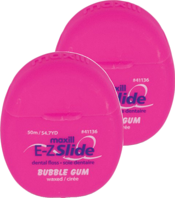maxill 美適 微蠟潔牙線 泡泡糖, 50m, 1個, 2個