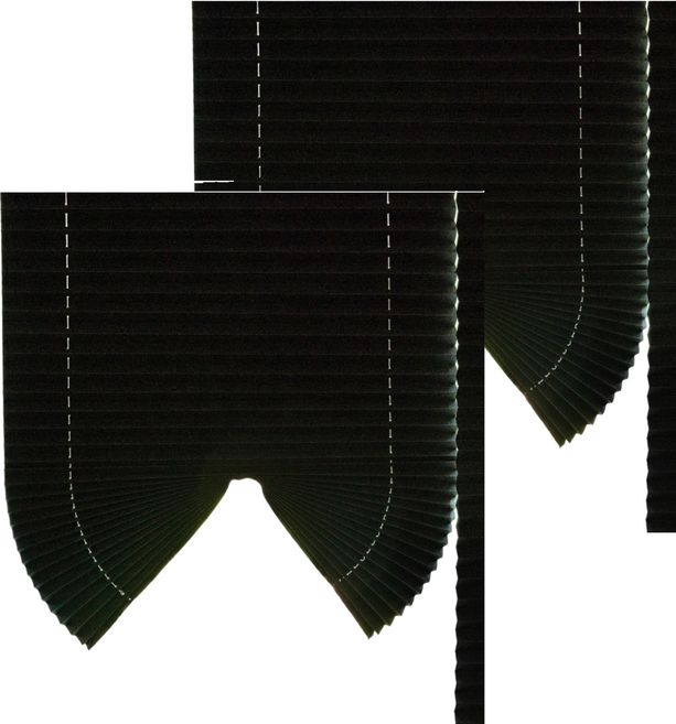 The Zari 黏貼式萬用遮光窗簾 Set 2個