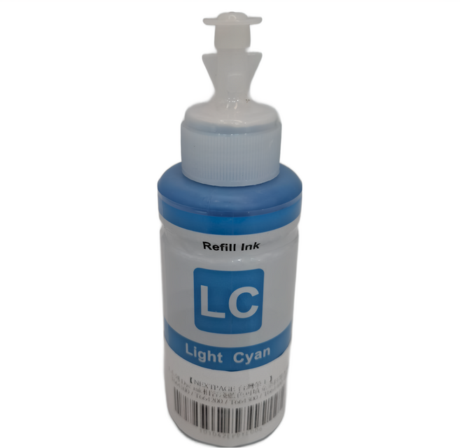 NEXTPAGE 台灣榮工 L800 Dye Ink 相容可填充染料墨水瓶 適用於 EPSON印表機 100ml, 淺藍色, 1瓶