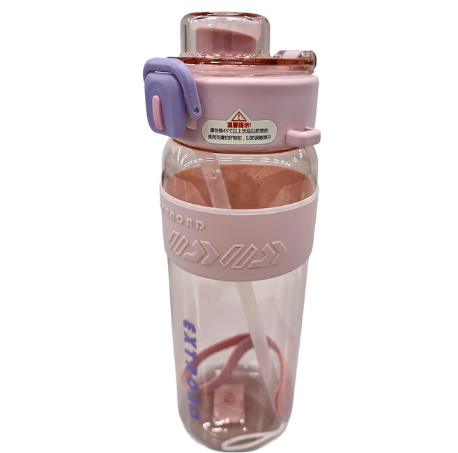 Funtaitai 耐摔便攜運動水壺 800ML, 粉色, 1個