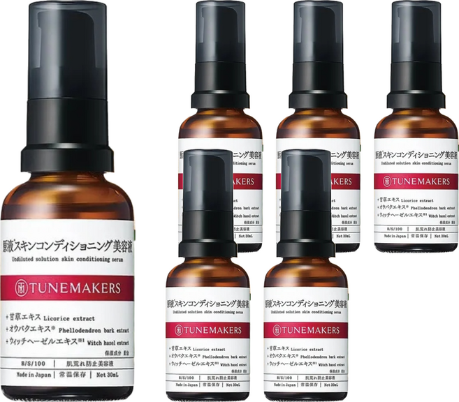 TUNEMAKERS 渡美 油水平衡甘草美容液, 30ml, 6瓶