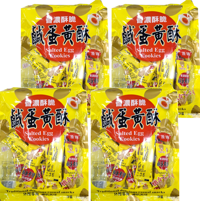 Chiao-E 巧益 原味鹹蛋黃酥, 210g, 4袋