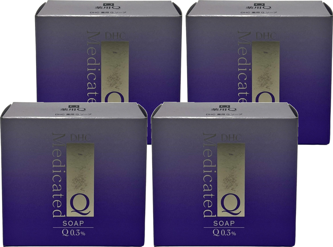 DHC Q10晶妍皂 飽滿Q10 豐富泡沫 洗出嬌嫩不緊繃的柔滑膚觸, 100g, 4個