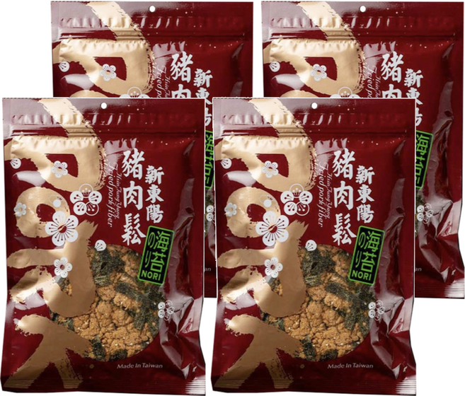 新東陽 海苔豬肉鬆隨手包, 250g, 4包