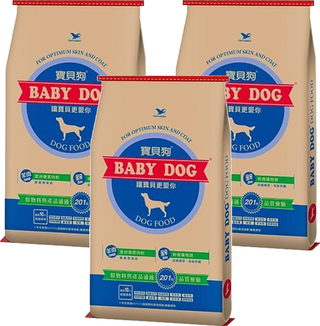 BABY DOG 寶貝狗 成犬乾飼料, 3個, 40lb, 羊肉