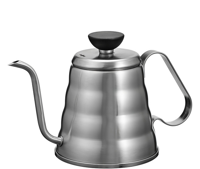 HARIO 好璃奧 V60戶外用迷你雲朵細口壺 21.5 × 11.5 × 14cm 400g, 銀色, 1個