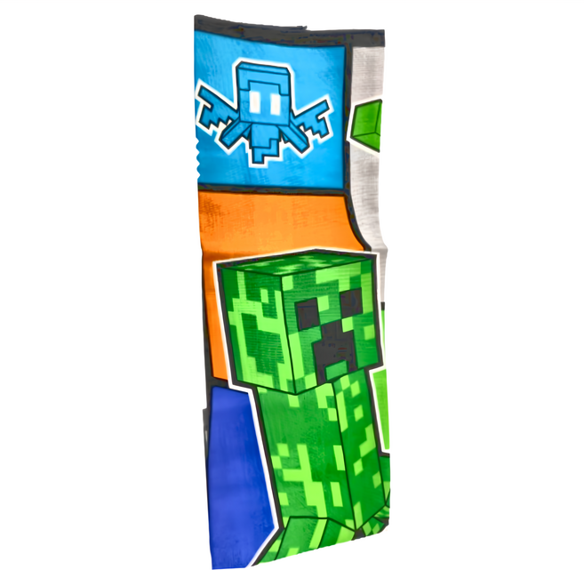 Skater 卡通便當包巾/桌墊/午餐布, Minecraft, 43 x 43cm, 1條