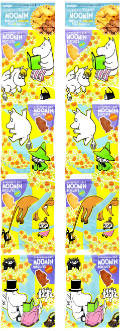 hokka 北陸製菓 嚕嚕米造型四連餅, 72g, 2組