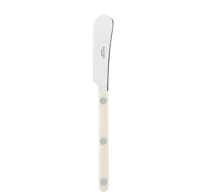 SABRE PARIS BISTROT 復古酒館鈕扣亮面系列 奶油抹刀 14cm, 象牙色, 1支