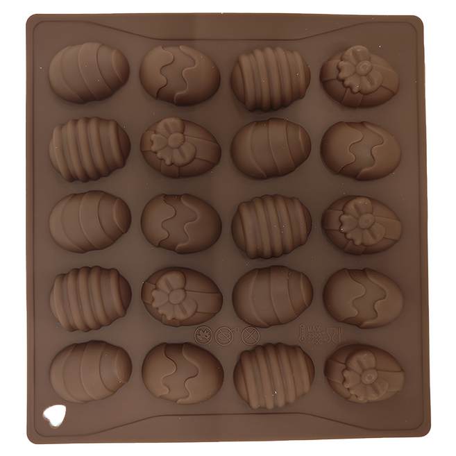 TRIARROW 三箭牌 繽紛彩蛋巧克力模, 咖色, 1個