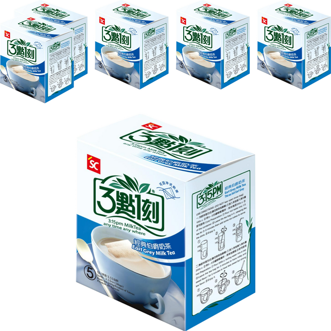 3點1刻 經典伯爵奶茶, 20g, 5包, 6盒