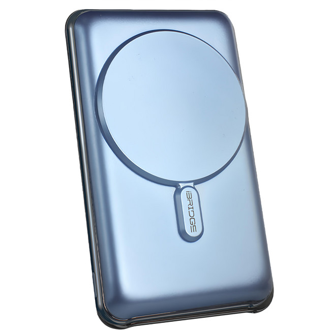 iBRIDGE 磁吸式超輕薄帶線行動電源 10000mAh 原廠保固, IBM002, 星空藍