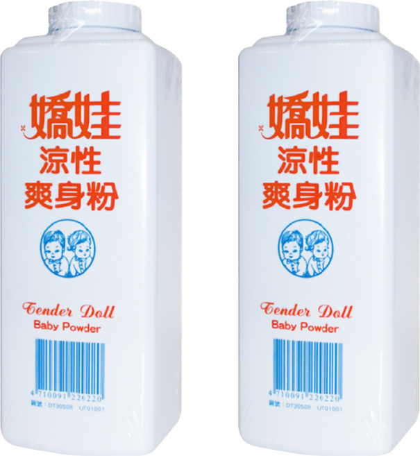 嬌娃 涼性爽身粉 保持身體乾爽, 300g, 2瓶