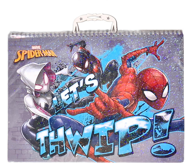 MARVEL 漫威 SPIDER-MAN 蜘蛛人 手提易撕素描本 137磅繪圖紙x20張/本, 9K, 1本