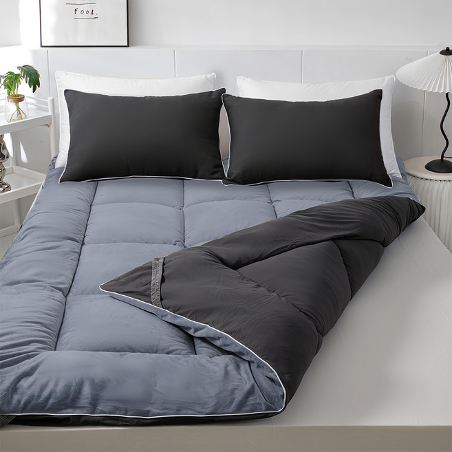 SOHEIM 四季適用 混合可機洗床墊, 炭灰色