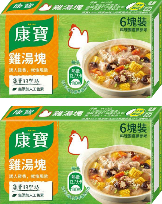 Knorr 康寶 雞湯塊, 60g, 2盒