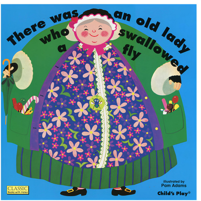 Child'sPlay 鵝媽媽歌唱繪本點讀版 There was an Old Lady Who Swallowed a Fly Paperback + CD