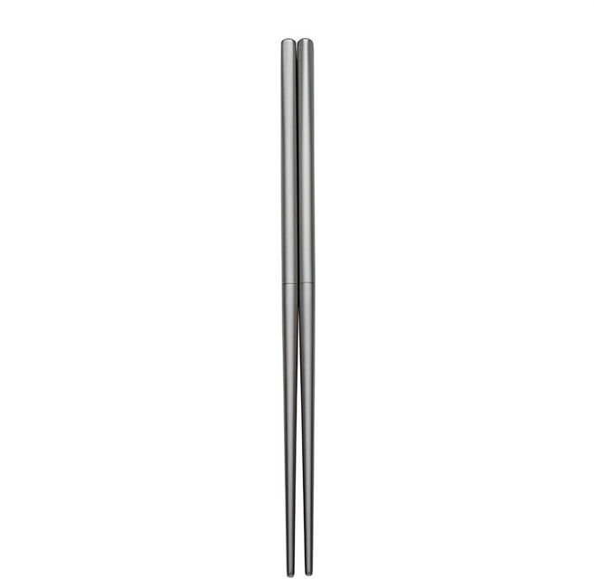 TEMPEST 純鈦兩節式筷子 23cm 鈦本色 輕巧耐用 露營餐具, 1雙