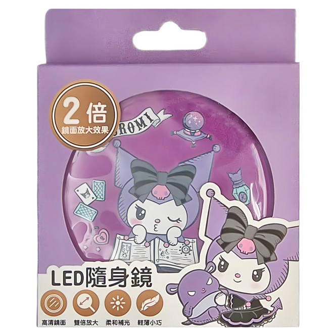 SHIERN-CHIU 廣億實業 LED隨身鏡 附充電線 KU-CM02 90 x 15mm, 酷洛米, 1個