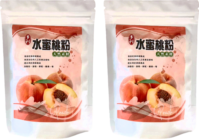 多利 天然水蜜桃粉, 80g, 2包