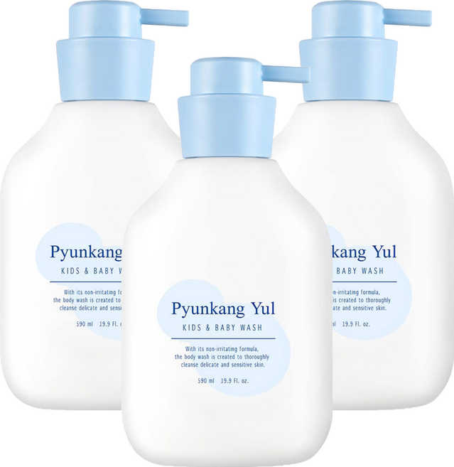 Pyunkang Yul 扁康率 嬰幼兒沐浴露, 590ml, 3瓶