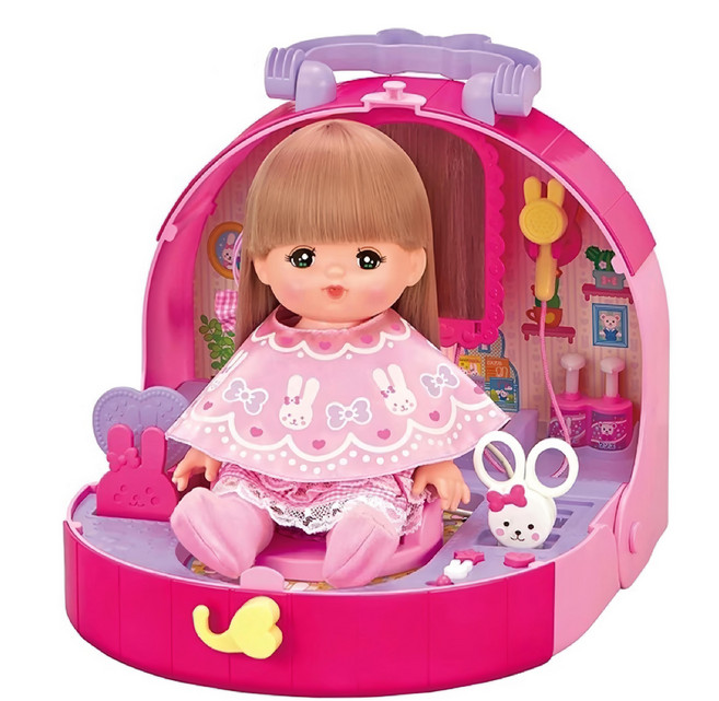 Mell Chan 小美樂 兔兔美髮沙龍屋 配件, 1盒, 多色