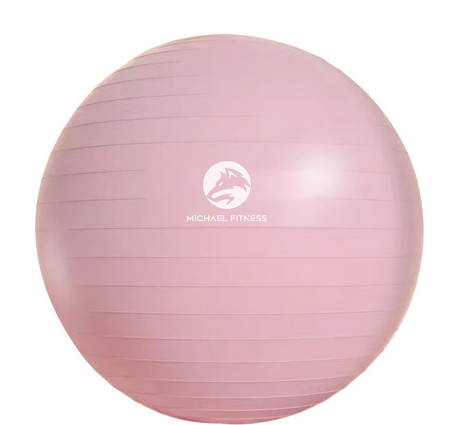 MICHAEL FITNESS 麥克健身 瑜珈球加厚防爆 930g, 初雲粉