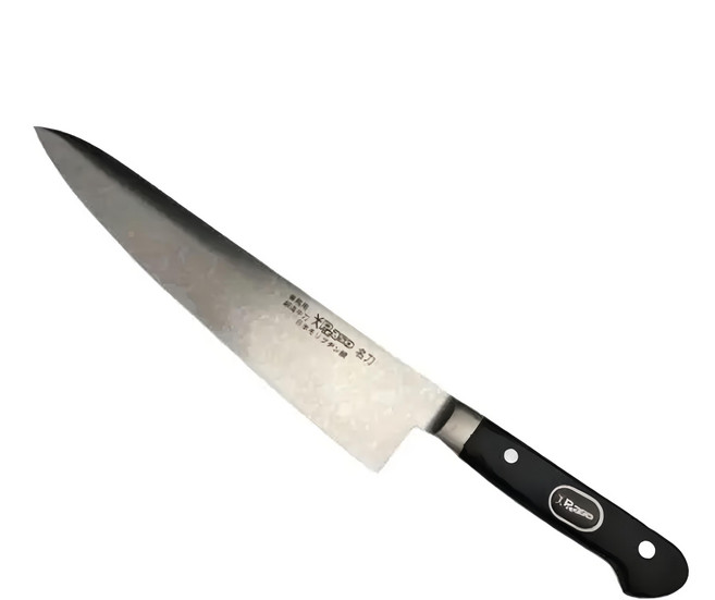 畢卡索 口金附牛刀 刀身/不鏽鋼 柄/天然木, 1支, 銀色 + 黑色